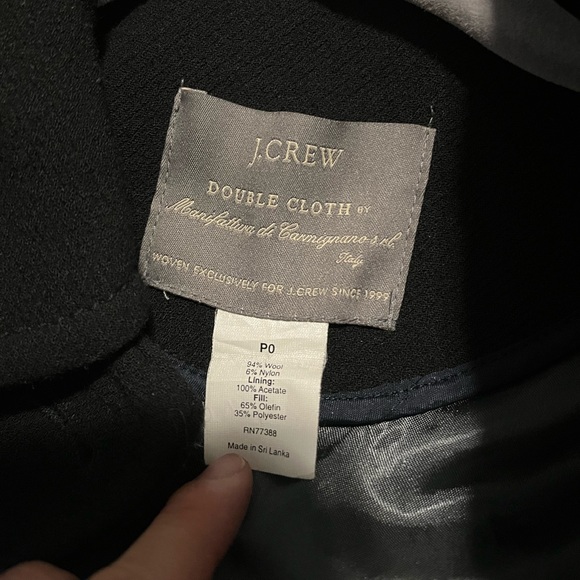 J crew Lady Day Coat 0P black Old version - Picture 3 of 6